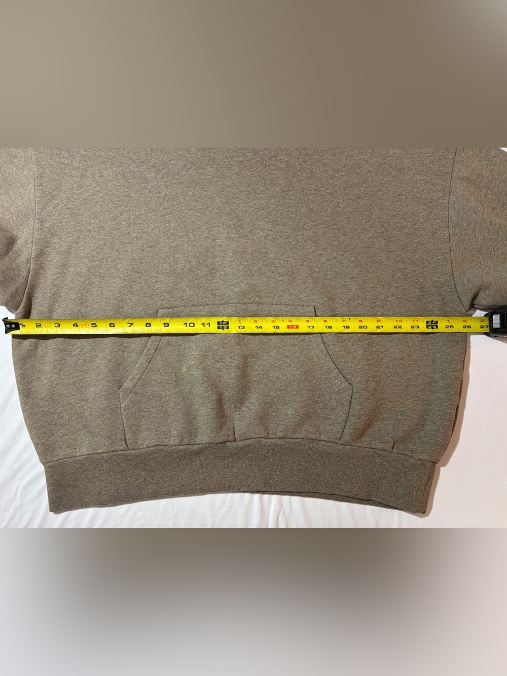 Fear of God Essentials Oversized Pullover Hoodie Taupe Size Large - Picture 4 of 7